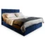 MASSENO Boxspringbett MURLO in Blau, Liegefläche 140x200 cm – mit Bettkasten