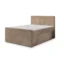 MASSENO Boxspringbett NOLEN in Beige, Liegefläche 140x200 cm – mit Bettkasten