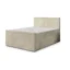 MASSENO Boxspringbett NOLEN in Creme, Liegefläche 140x200 cm – mit Bettkasten
