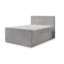 MASSENO Boxspringbett NOLEN in Hellgrau, Liegefläche 140x200 cm – mit Bettkasten