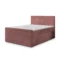 MASSENO Boxspringbett NOLEN in Rosa, Liegefläche 140x200 cm – mit Bettkasten