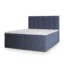 MASSENO Boxspringbett PALMA in Blau, Liegefläche 140x200 cm – mit Bettkasten