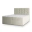 MASSENO Boxspringbett PALMA in Creme, Liegefläche 140x200 cm – mit Bettkasten