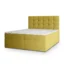 MASSENO Boxspringbett PALMA in Gelb, Liegefläche 140x200 cm – mit Bettkasten