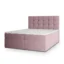 MASSENO Boxspringbett PALMA in Rosa, Liegefläche 140x200 cm – mit Bettkasten