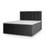 MASSENO Boxspringbett PALMA in Schwarz, Liegefläche 140x200 cm – mit Bettkasten