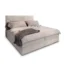 MASSENO Boxspringbett PISA in Creme, Liegefläche 140x200 cm – mit Bettkasten