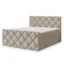 MASSENO Boxspringbett ROVARI in Beige, Liegefläche 140x200 cm – mit Bettkasten