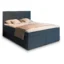 MASSENO Boxspringbett TRANI in Blau, Liegefläche 140x200 cm – mit Bettkasten