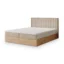 MASSENO Boxspringbett VARELI in Beige, Liegefläche 140x200 cm – mit Bettkasten