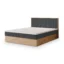 MASSENO Boxspringbett VARELI in Graphit, Liegefläche 140x200 cm – mit Bettkasten