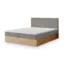 MASSENO Boxspringbett VARELI in Grau, Liegefläche 140x200 cm – mit Bettkasten