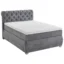 MID.YOU Boxspringbett OPTIK in Grau, Liegefläche 140x200 cm – Taschenfederkern