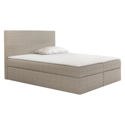 MIRJAN24 Boxspringbett BASIC in Beige, Liegefläche 120x200 cm – mit Bettkasten