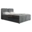 MIRJAN24 Boxspringbett BOHO in Grau, Liegefläche 140x200 cm – mit Bettkasten, Bonellfederkern