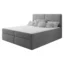 MIRJAN24 Boxspringbett CLAIRE in Grau, Liegefläche 140x200 cm – mit Bettkasten, Bonellfederkern