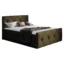 MIRJAN24 Boxspringbett CRYSTAL LUX in Grün, Liegefläche 120x200 cm – mit Bettkasten, Bonellfederkern