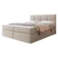 MIRJAN24 Boxspringbett FIGARO in Creme, Liegefläche 160x200 cm – mit Bettkasten, Bonellfederkern