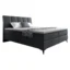 MIRJAN24 Boxspringbett FOREVER in Grau, Liegefläche 140x200 cm – mit Bettkasten, Bonellfederkern