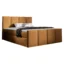MIRJAN24 Boxspringbett LARS in Bronze, Liegefläche 120x200 cm – mit Bettkasten, Bonellfederkern
