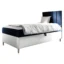 MIRJAN24 Boxspringbett MAJA JUNIOR 1 in Weiß, Blau, Liegefläche 80x200 cm – mit Bettkasten, Bonellfederkern