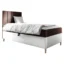 MIRJAN24 Boxspringbett MAJA JUNIOR 1 in Weiß, Braun, Liegefläche 80x200 cm – mit Bettkasten, Bonellfederkern