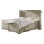 MIRJAN24 Boxspringbett MASSIMO in Creme, Liegefläche 140x200 cm – mit Bettkasten