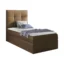 MIRJAN24 Boxspringbett MINI 2 in Braun, Liegefläche 80x200 cm – mit Bettkasten, Bonellfederkern