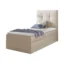 MIRJAN24 Boxspringbett MINI 2 in Creme, Liegefläche 80x200 cm – mit Bettkasten, Bonellfederkern