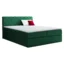 MIRJAN24 Boxspringbett PAROS in Grün, Liegefläche 120x200 cm – mit Bettkasten, Bonellfederkern