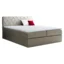 MIRJAN24 Boxspringbett PAROS in Hellbraun, Liegefläche 120x200 cm – mit Bettkasten, Bonellfederkern