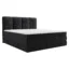 MIRJAN24 Boxspringbett POINT in Anthrazit, Liegefläche 140x200 cm – mit Bettkasten, Taschenfederkern