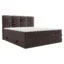 MIRJAN24 Boxspringbett POINT in Dunkelgrau, Liegefläche 140x200 cm – mit Bettkasten, Taschenfederkern