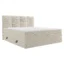 MIRJAN24 Boxspringbett POINT in Hellgrau, Liegefläche 140x200 cm – mit Bettkasten, Taschenfederkern