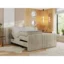 MKS Boxspringbett FORTINA in Beige, Liegefläche 140x200 cm – Taschenfederkern