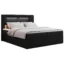 MKS Boxspringbett GOLD - 5 LED in Schwarz, Liegefläche 120x200 cm
