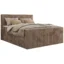 MKS Boxspringbett TILIANO KING DUO in Braun, Liegefläche 140x200 cm – mit Bettkasten, Taschenfederkern