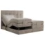 MKS Boxspringbett VITTORIA in Beige, Liegefläche 140x200 cm – Taschenfederkern