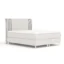 Maison de Reve Boxspringbett CASONE in Beige, Dunkelblau, Liegefläche 140x200 cm – Bonellfederkern, Topperhöhe 6 cm