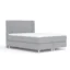 Maison de Reve Boxspringbett CASONE in Grau, Liegefläche 140x200 cm – Bonellfederkern, Topperhöhe 6 cm