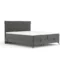 Maison de Reve Boxspringbett PERU in Grau, Liegefläche 140x200 cm – Bonellfederkern
