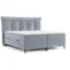 Maison de Reve Boxspringbett SINAI in Blaugrau, Liegefläche 140x200 cm – mit Bettkasten