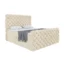 Meblini Boxspringbett DUKE in Beige, Liegefläche 120x200 cm – mit Bettkasten, Topperhöhe 5 cm