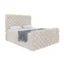 Meblini Boxspringbett DUKE in Creme, Liegefläche 120x200 cm – mit Bettkasten, Topperhöhe 5 cm