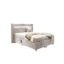 Meblini Boxspringbett SANTORE in Beige, Liegefläche 120x200 cm – Taschenfederkern