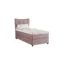 Panda Möbel Boxspringbett NEVADA in Rosa, Liegefläche 90x200 cm – mit Bettkasten, Bonellfederkern