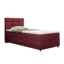 Panda Möbel Boxspringbett REVE in Rot, Liegefläche 100x200 cm – Taschenfederkern