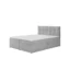 Ravio Boxspringbett TORONTO in Grau, Liegefläche 140x200 cm – mit Bettkasten, Bonellfederkern