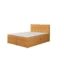 Ravio Boxspringbett TORONTO in Orange, Liegefläche 140x200 cm – mit Bettkasten, Bonellfederkern