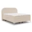 S - Style Möbel Boxspringbett SONNA in Beige, Silber, Liegefläche 140x200 cm – mit Bettkasten, Bonellfederkern